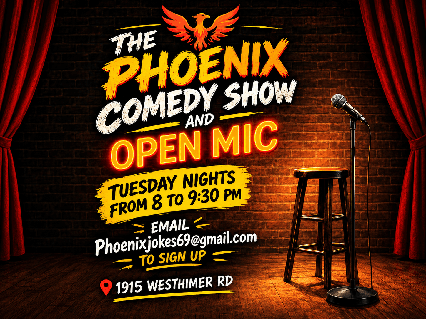 The Phoenix Comedy Show & Open Mic